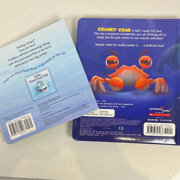 Bedtime Books For Young Kids Toddlers - Pout Pout Fish, Cranky Crab - Picture 3 of 5